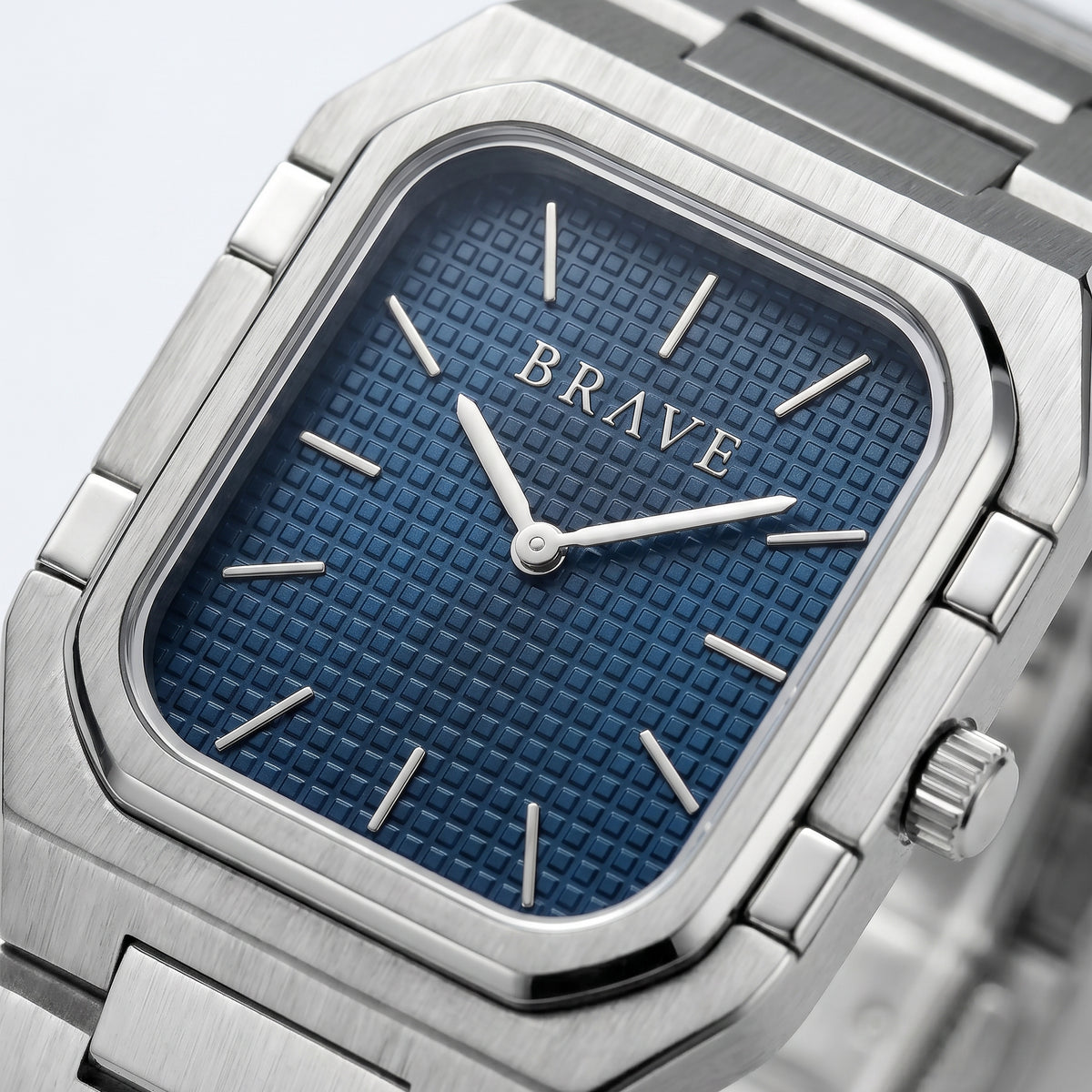 Montre BRAVE Brando ~ Argent-Marine