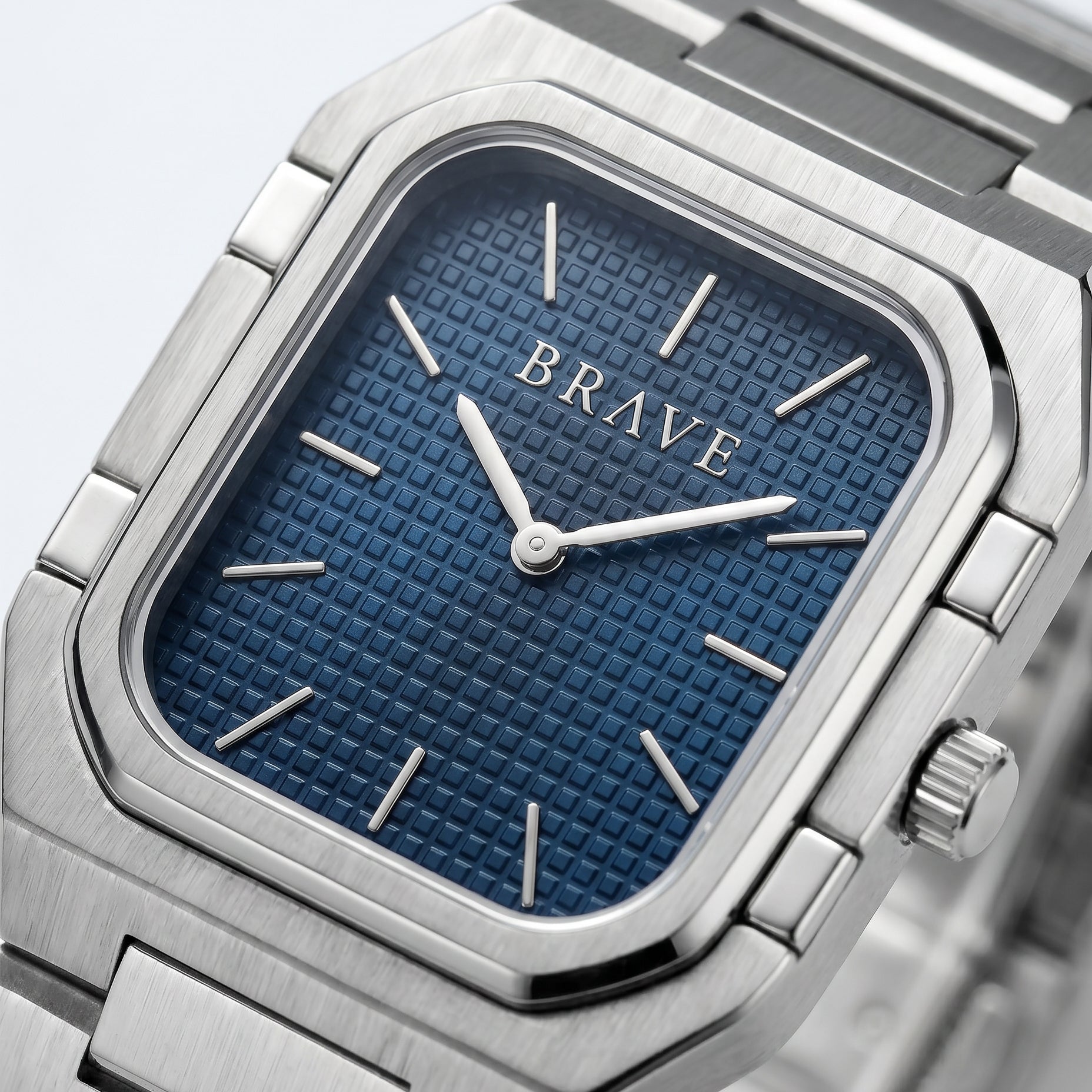 Montre BRAVE Brando ~ Argent-Marine