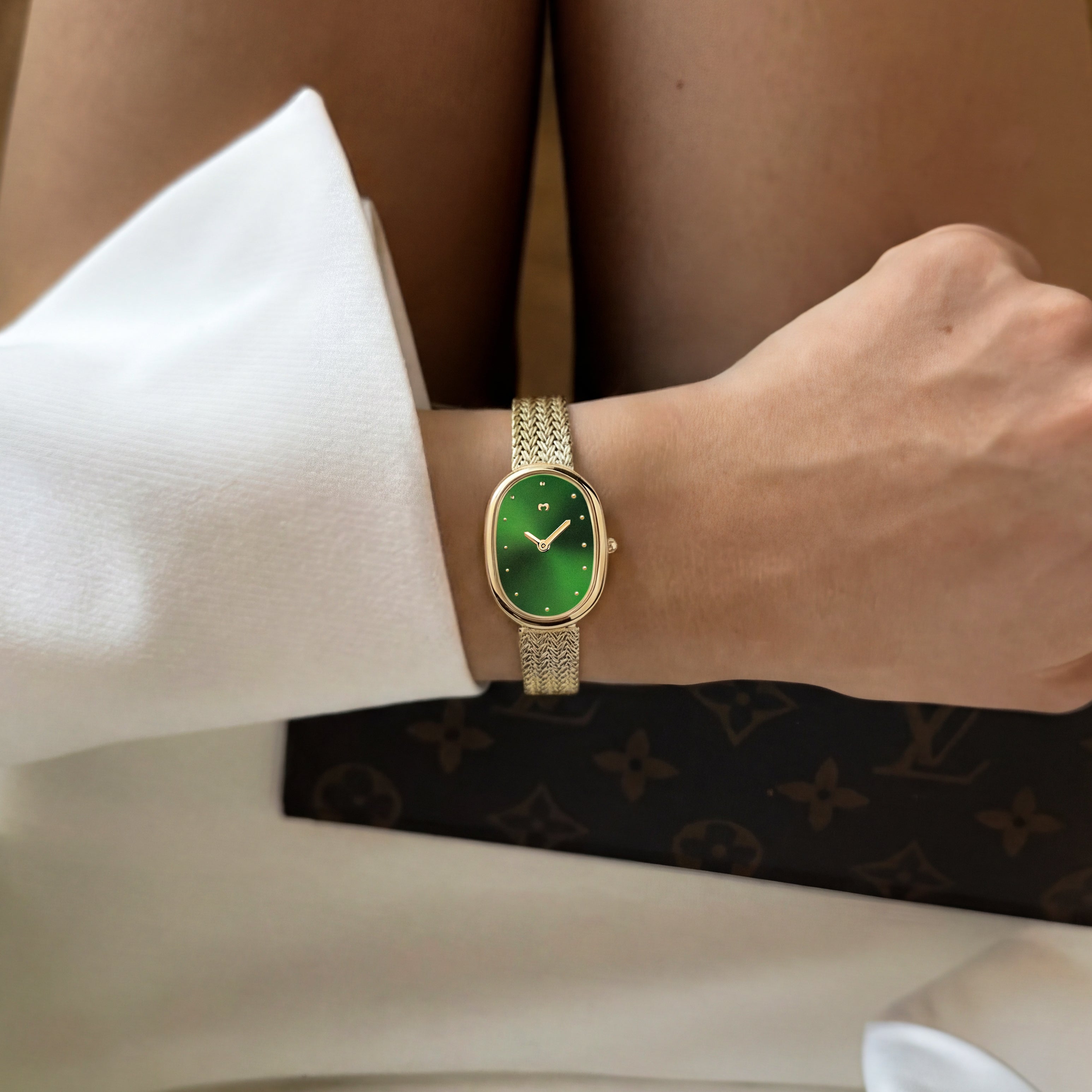 Montre Vintage Royale ~ Or Vert