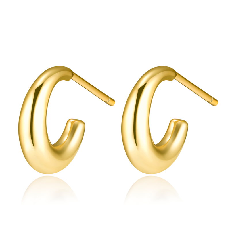 Boucles "Demi-anneau Solide" - LaMaisonDesBijoux