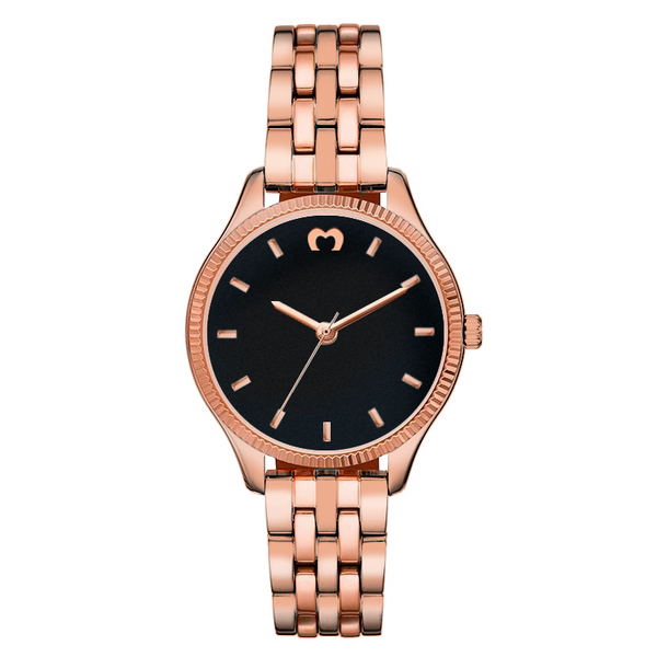 Montre "Cavalier" ~ Rose Noir - LaMaisonDesBijoux
