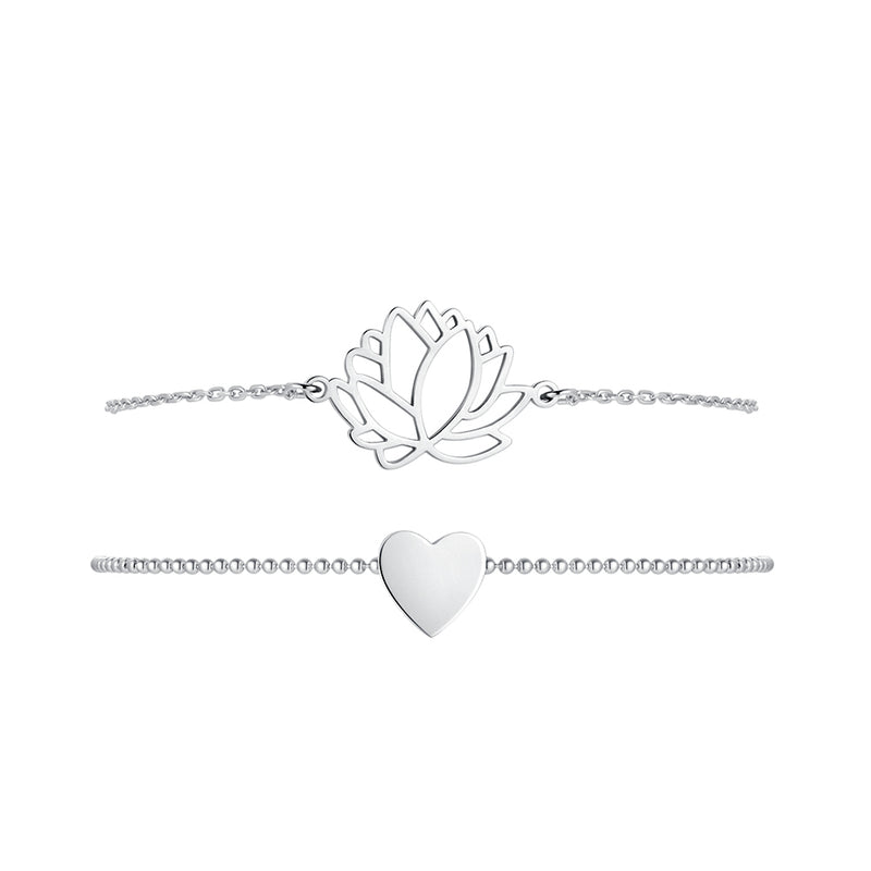 Bracelet "Lotus-Cœur" - LaMaisonDesBijoux
