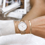 Montre "Marseille" ~ Rose Blanc - LaMaisonDesBijoux