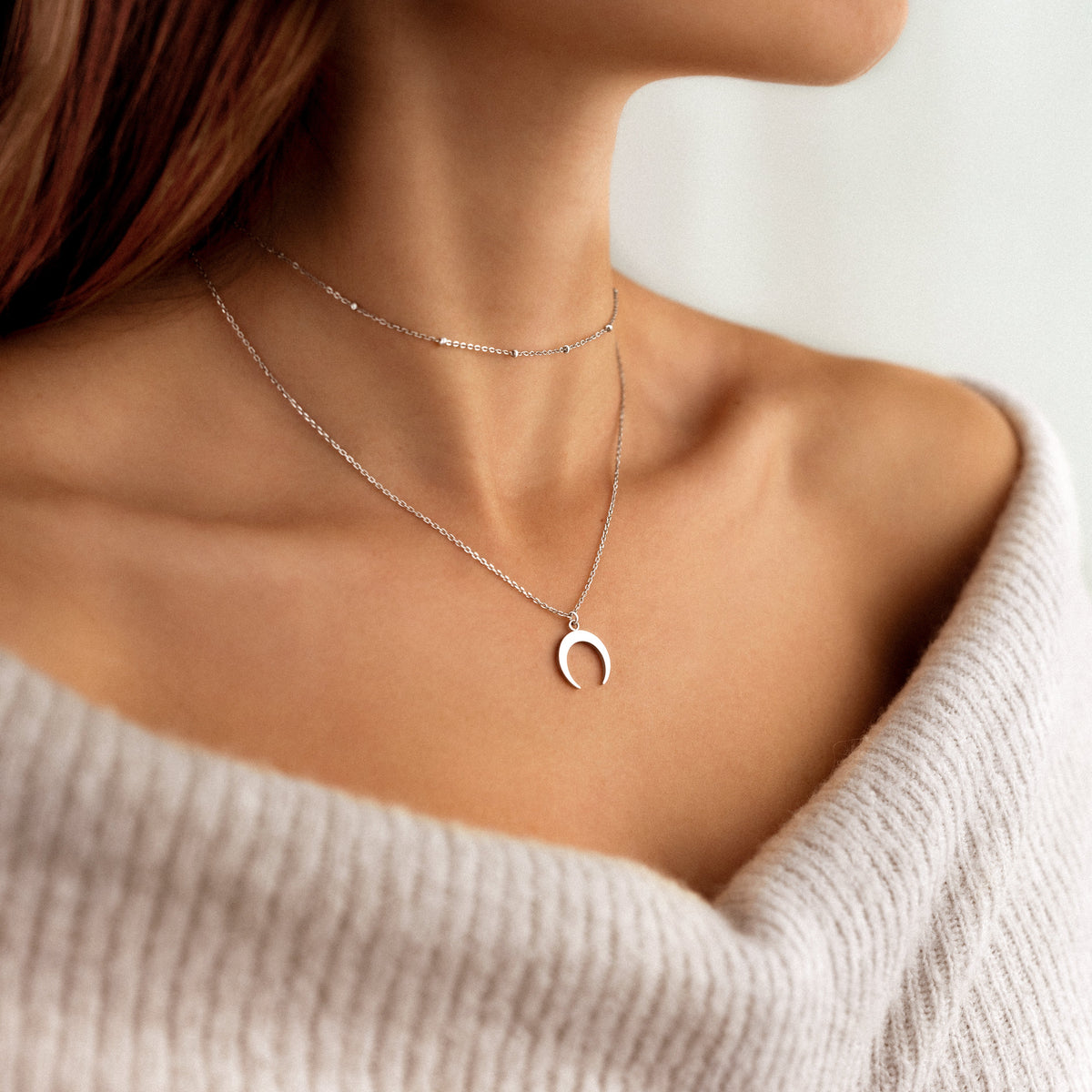 Collier "Morceau de Lune" - LaMaisonDesBijoux
