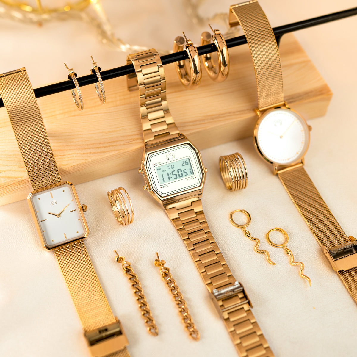 Montre "Juliette" ~ Or Blanc - LaMaisonDesBijoux