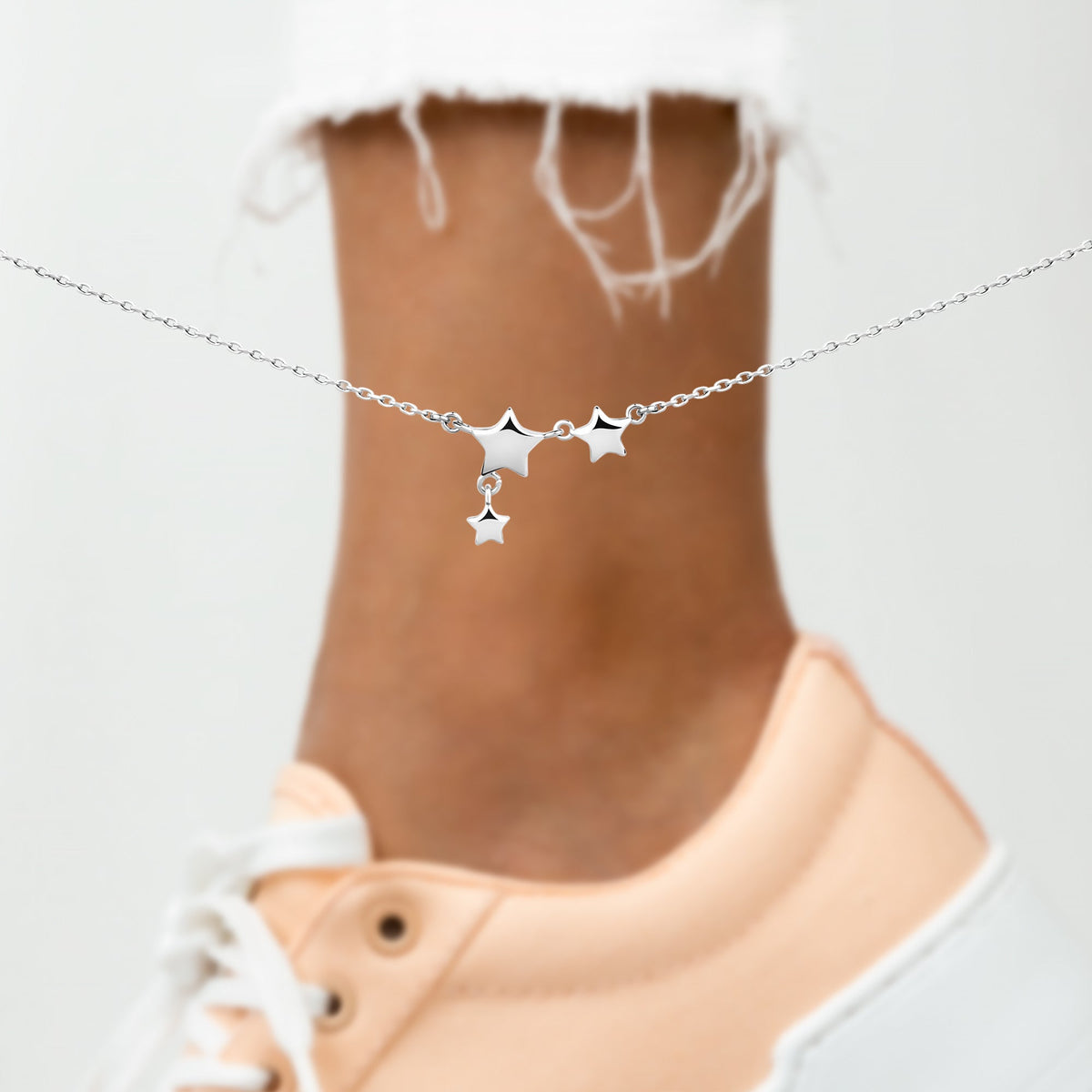 Bracelet de cheville "Étoile Brillante" - LaMaisonDesBijoux
