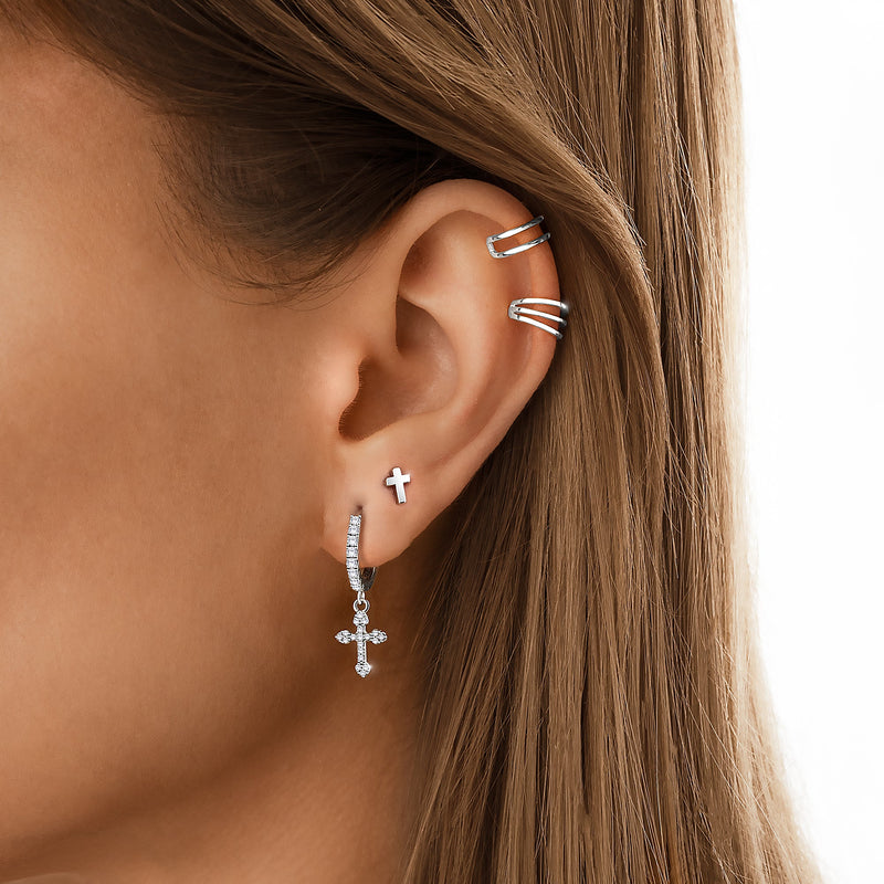 Boucles "Croix Gothique" - LaMaisonDesBijoux