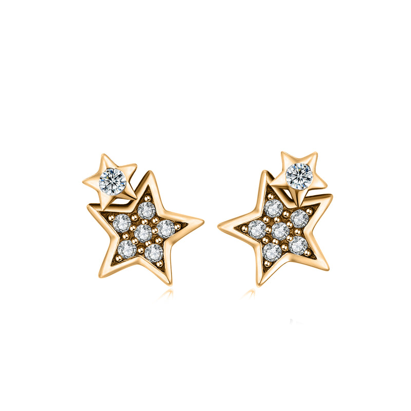 Boucles "Étoile Double" - LaMaisonDesBijoux