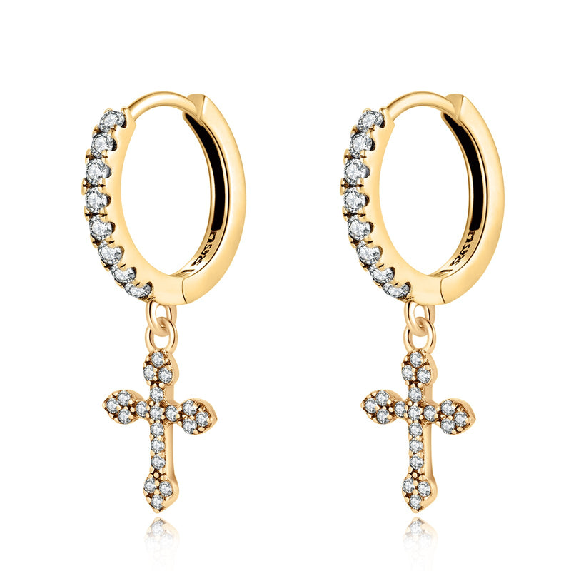 Boucles "Croix Gothique" - LaMaisonDesBijoux