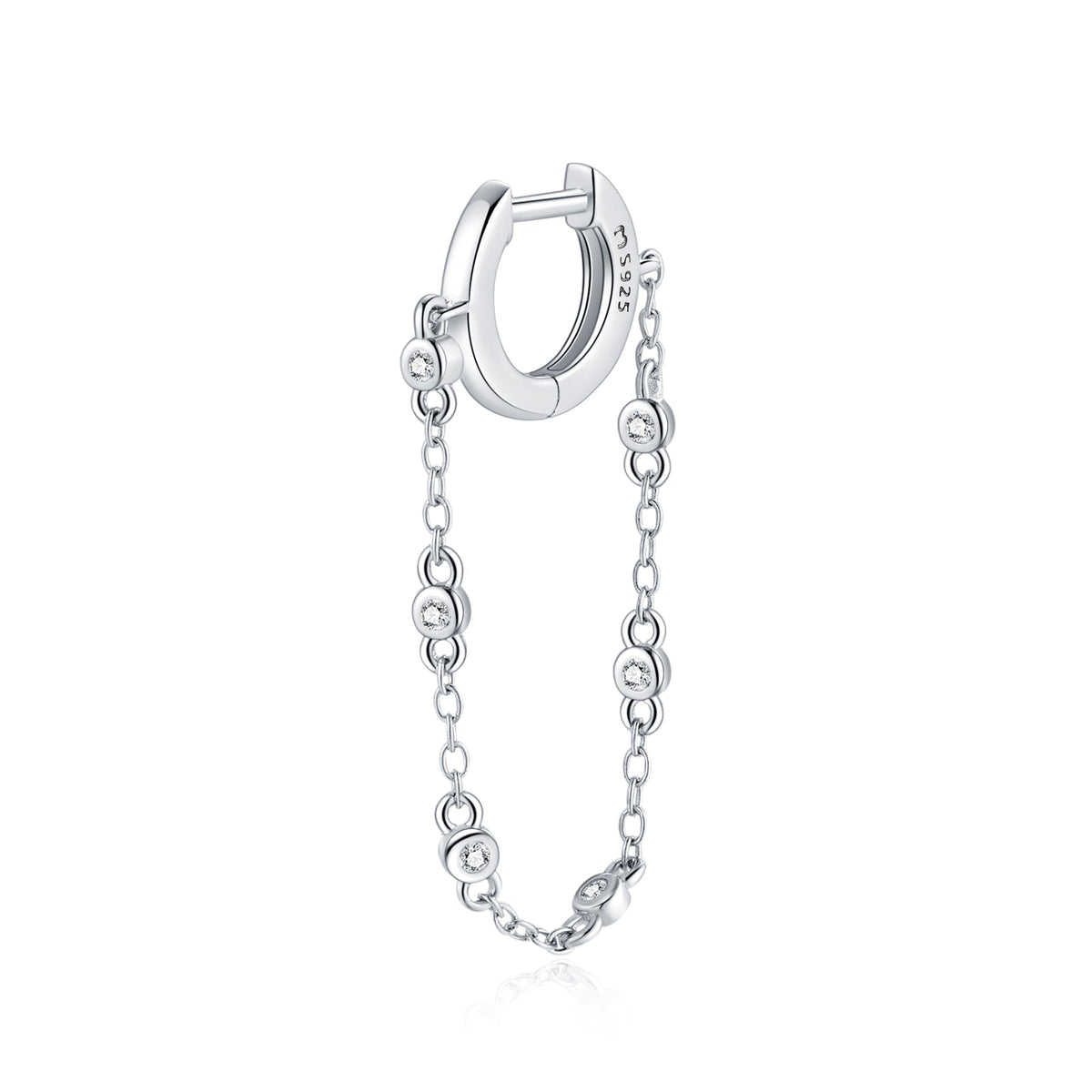 Boucle "Anneau et Chaîne" - LaMaisonDesBijoux