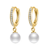 Boucles "Perle Blanche" - LaMaisonDesBijoux