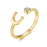 Bague "Top Lettre" - LaMaisonDesBijoux