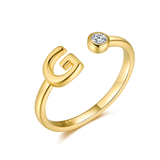 Bague "Top Lettre" - LaMaisonDesBijoux