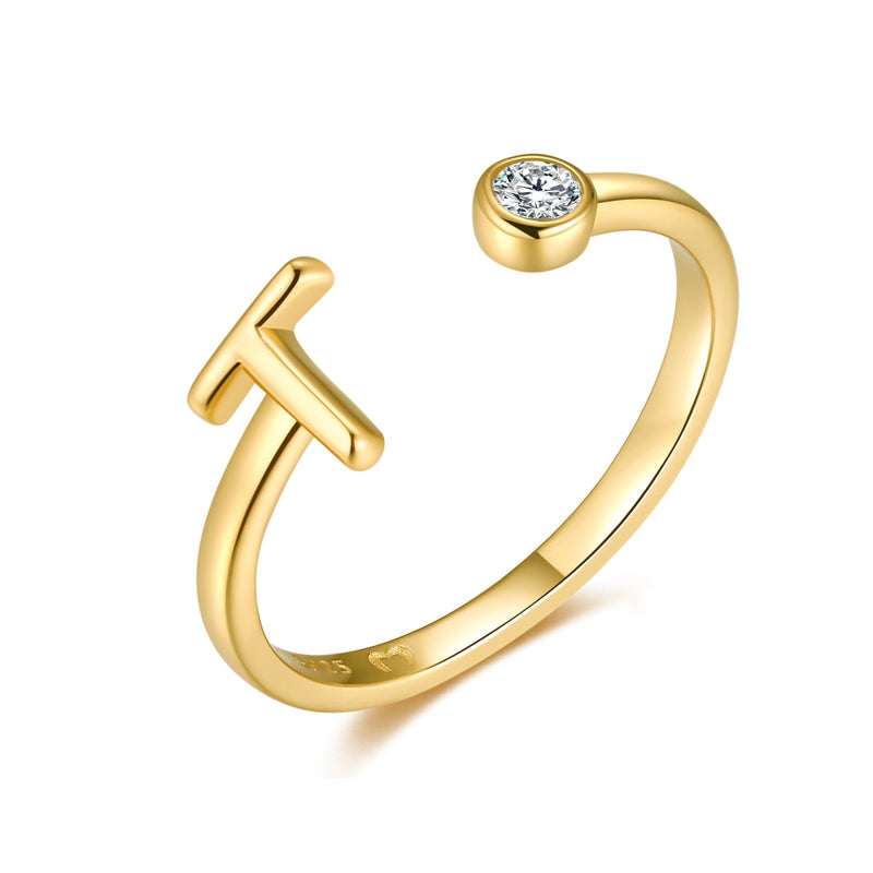 Bague "Top Lettre" - LaMaisonDesBijoux