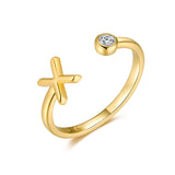 Bague "Top Lettre" - LaMaisonDesBijoux