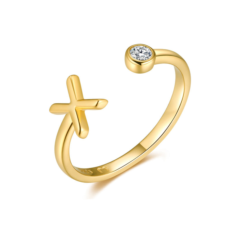 Bague "Top Lettre" - LaMaisonDesBijoux