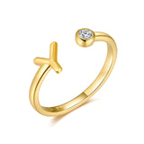 Bague "Top Lettre" - LaMaisonDesBijoux