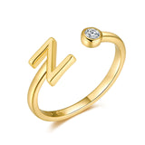 Bague "Top Lettre" - LaMaisonDesBijoux