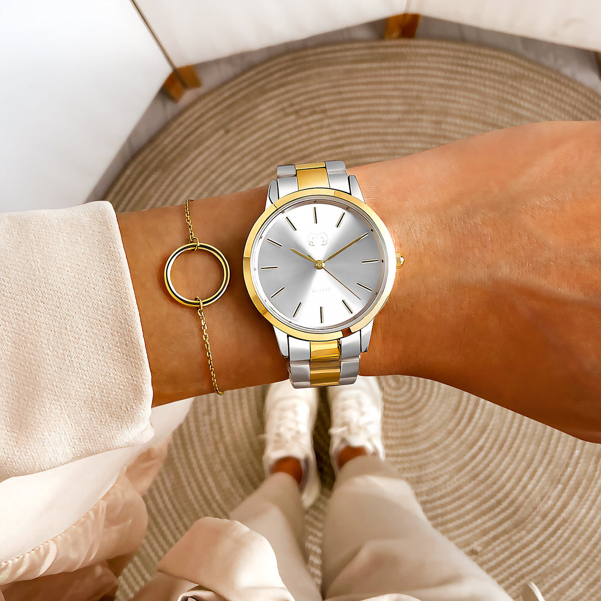 Montre "Californie" ~ Or Argent - LaMaisonDesBijoux