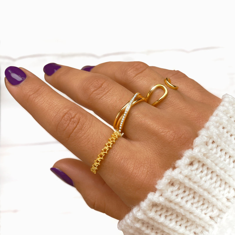 Bague "Éclat Linéaire" - LaMaisonDesBijoux