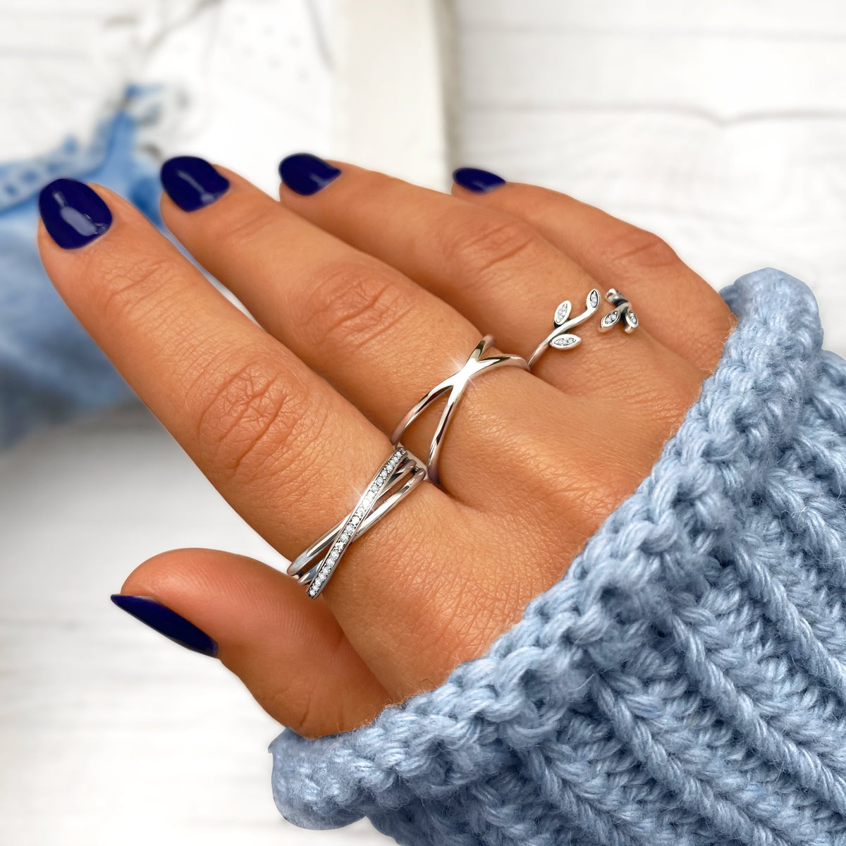 Bague "Feuilles Brillantes" - LaMaisonDesBijoux