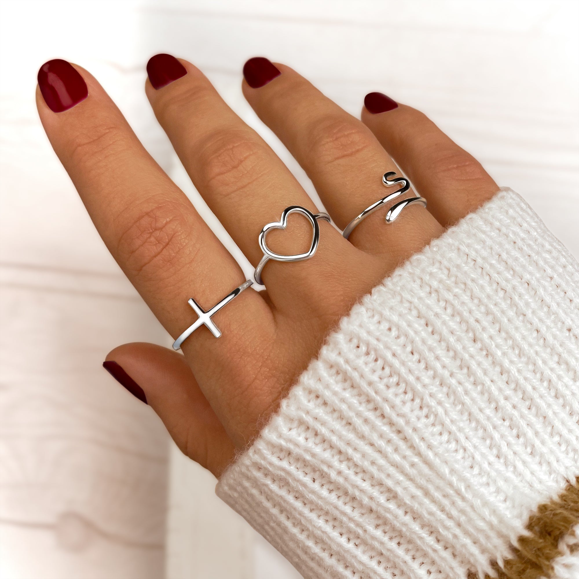 Bague croix argent new arrivals