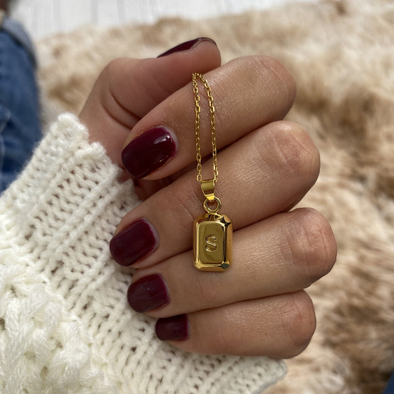 Collier "Lingot Initiale" - LaMaisonDesBijoux