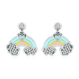 Boucles "Arc-en-ciel Amour" - LaMaisonDesBijoux