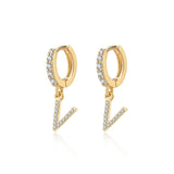 Boucles "Initiale Hoops" - LaMaisonDesBijoux
