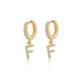 Boucles "Initiale Hoops" - LaMaisonDesBijoux