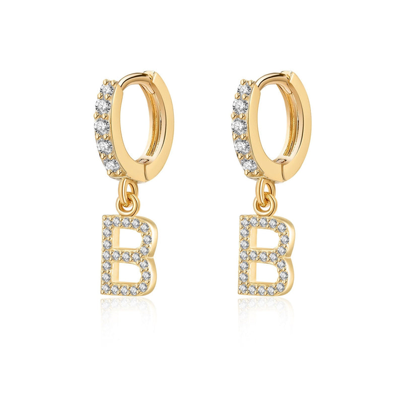 Boucles "Initiale Hoops" - LaMaisonDesBijoux