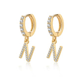 Boucles "Initiale Hoops" - LaMaisonDesBijoux