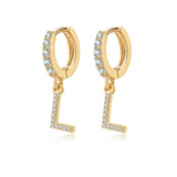Boucles "Initiale Hoops" - LaMaisonDesBijoux