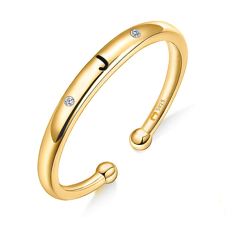 Bague "Lettre Initiale" - LaMaisonDesBijoux