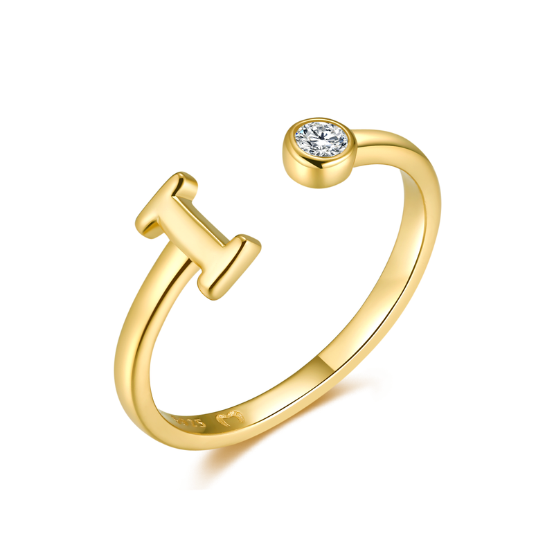 Bague "Top Lettre" - LaMaisonDesBijoux