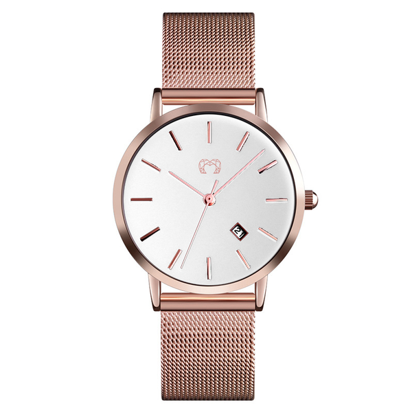 Montre "Marseille" ~ Rose Blanc - LaMaisonDesBijoux
