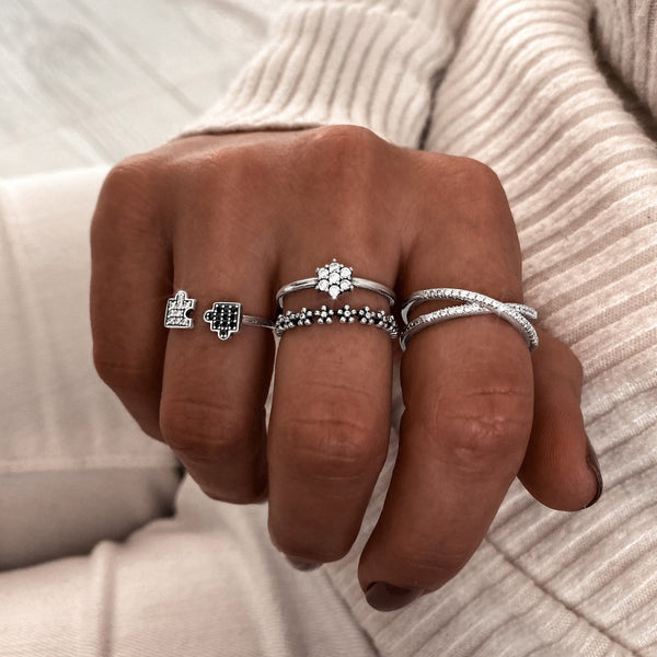 Bague "Croisée Brillante" - LaMaisonDesBijoux