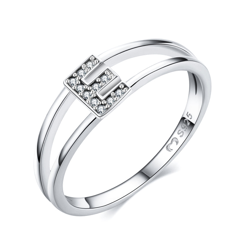 Bague "Initiales Argentées" - LaMaisonDesBijoux