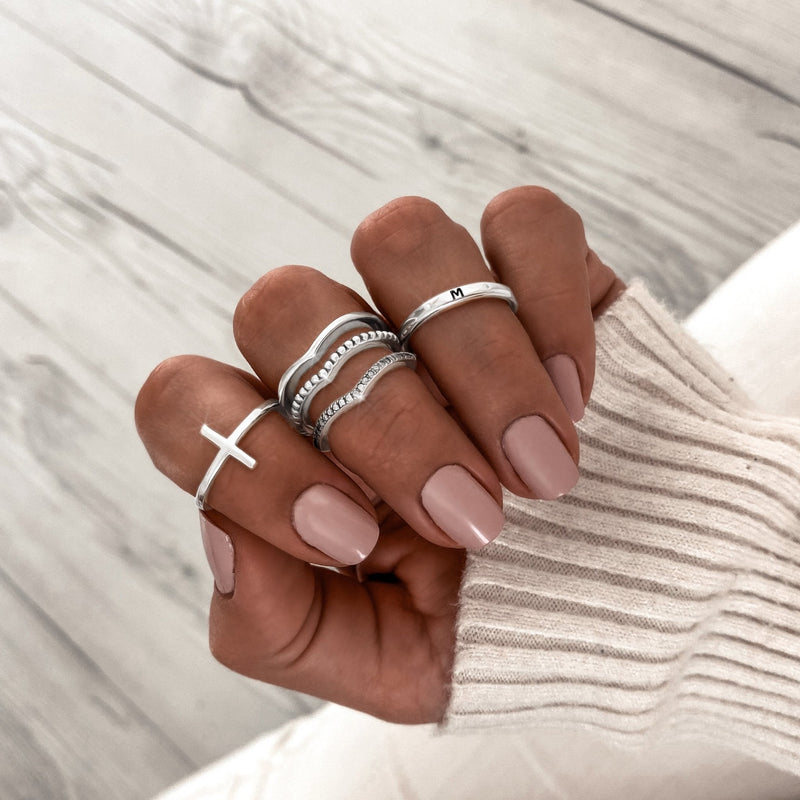 Bague "Lettre Initiale" - LaMaisonDesBijoux