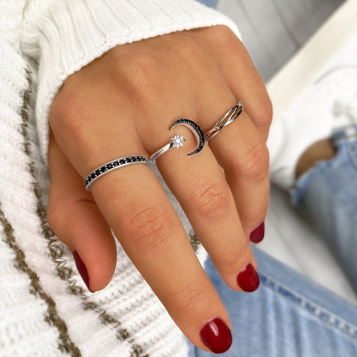 Bague "Croissant de Lune" - LaMaisonDesBijoux