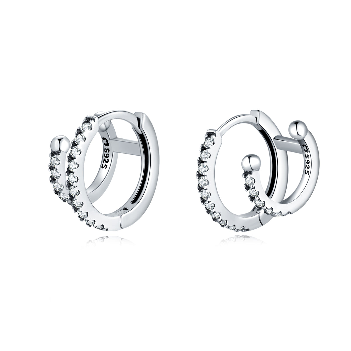 Boucles "Anneaux Duo" - LaMaisonDesBijoux