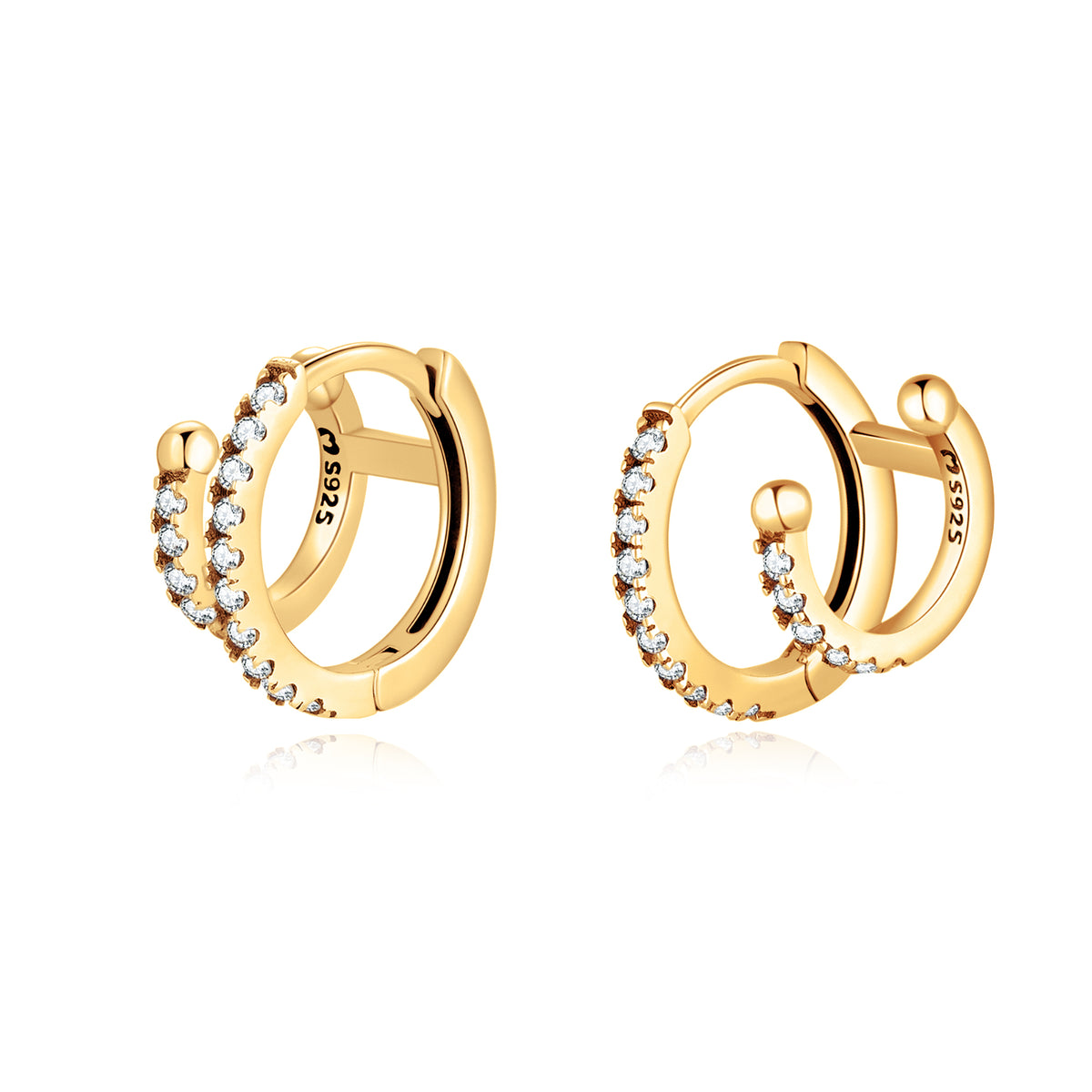Boucles "Anneaux Duo" - LaMaisonDesBijoux