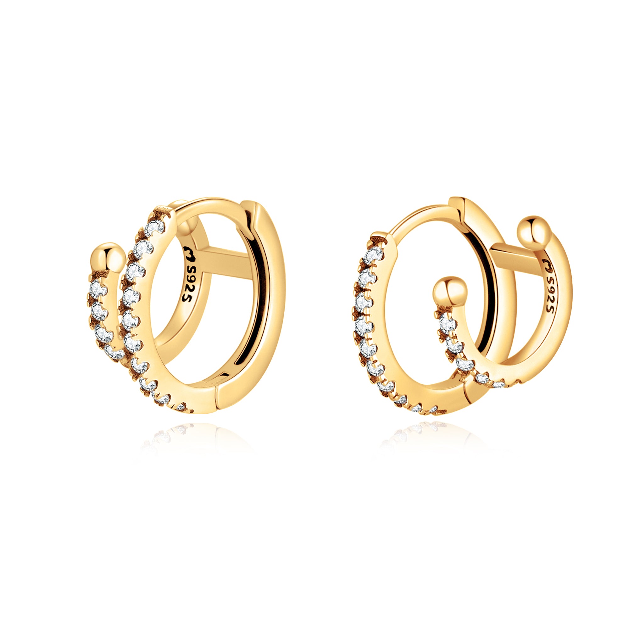 Boucles "Anneaux Duo" - LaMaisonDesBijoux