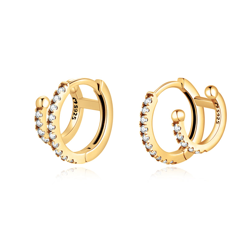 Boucles "Anneaux Duo" - LaMaisonDesBijoux