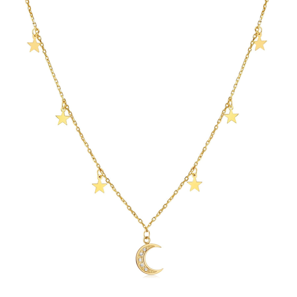 Collier "Lune Étoilée" - LaMaisonDesBijoux