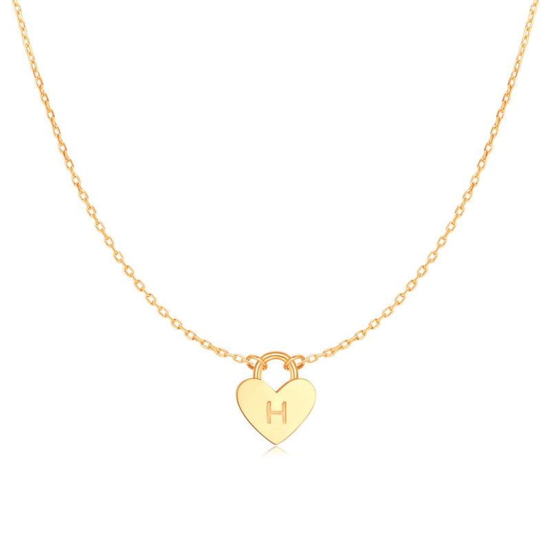 Collier "Initiale Cœur" - LaMaisonDesBijoux