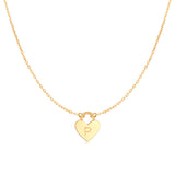 Collier "Initiale Cœur" - LaMaisonDesBijoux