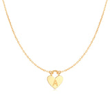 Collier "Initiale Cœur" - LaMaisonDesBijoux