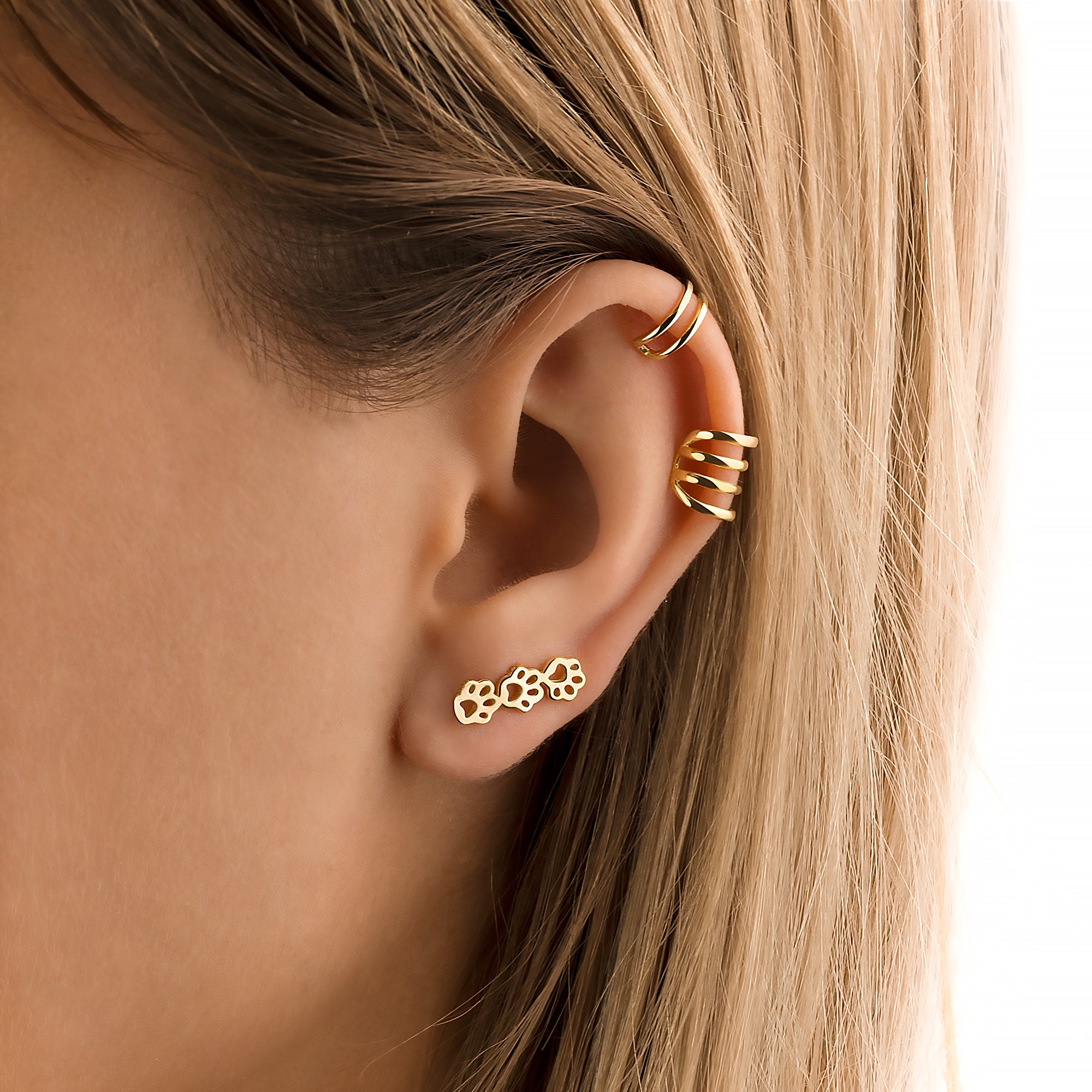 Boucles "Trio Empreintes" - LaMaisonDesBijoux