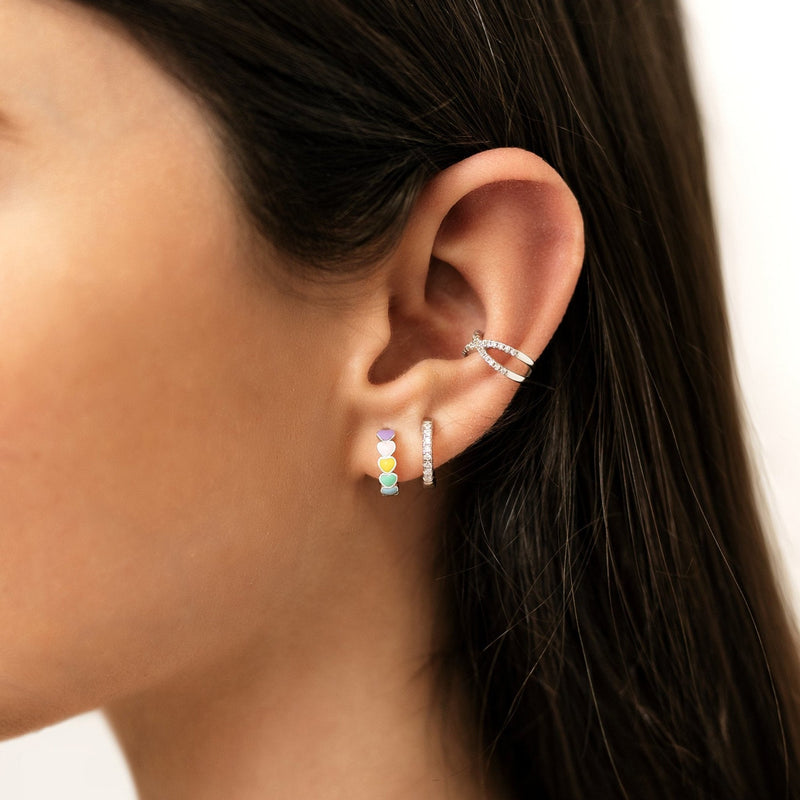 Boucles "Cœurs Colorés" - LaMaisonDesBijoux